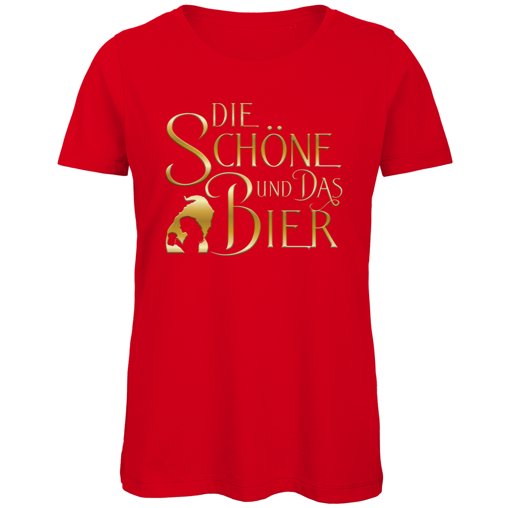 Die Schöne und das Biest Bier - Damen Premium Bio T-Shirt Red