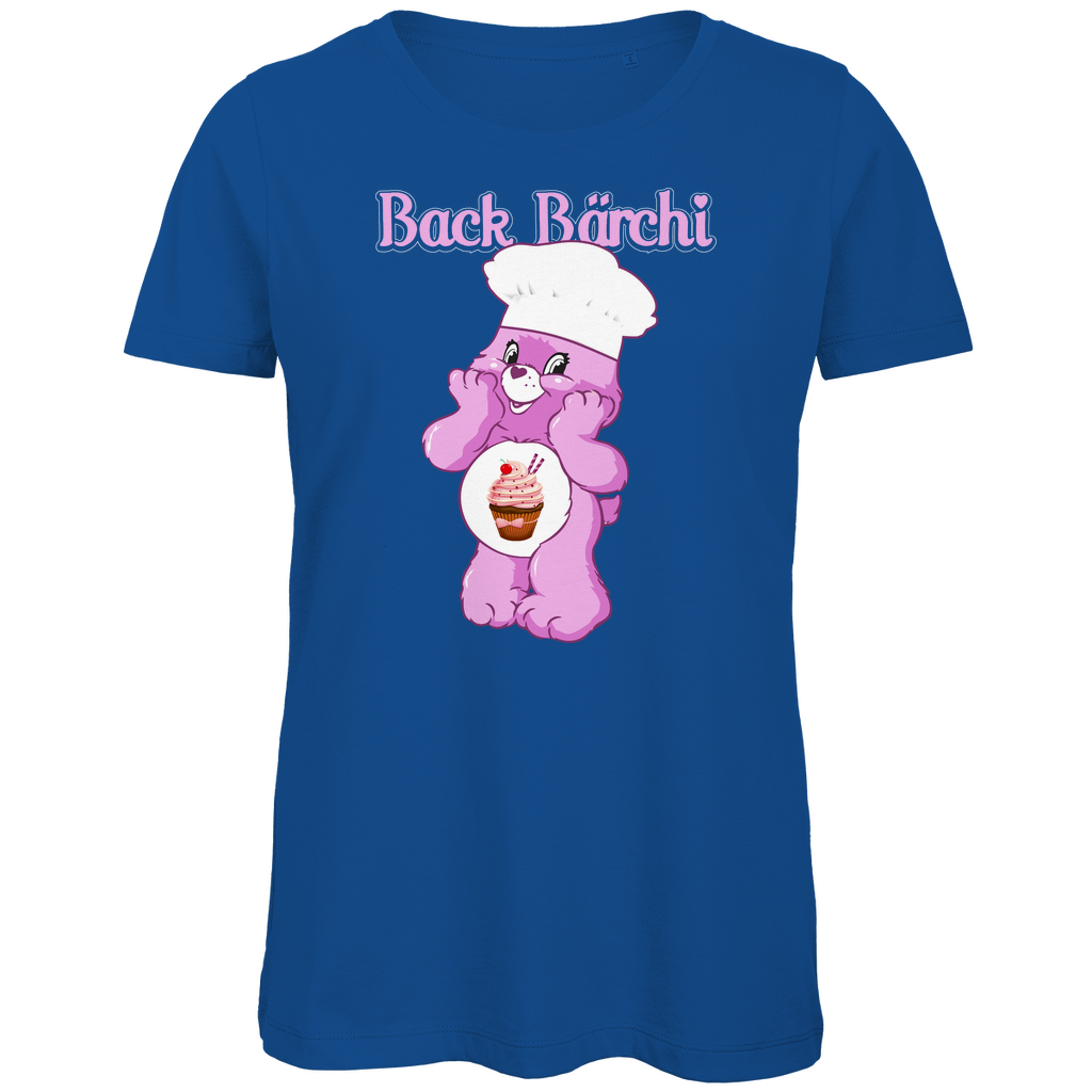 Back Bärchi - Glücksbärchi - Damen Premium Bio T-Shirt Royal Blue