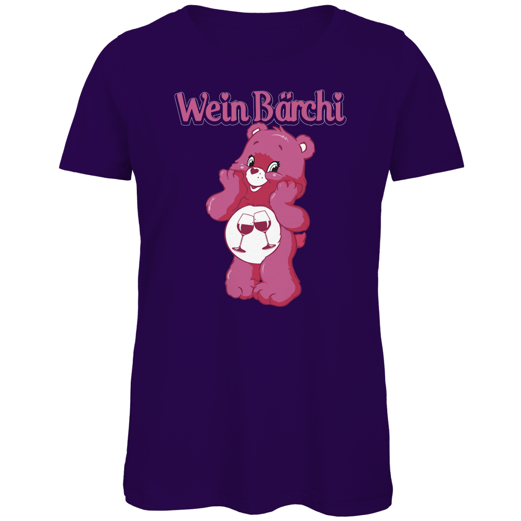 Wein Bärchi - Glücksbärchi - Damen Premium Bio T-Shirt Urban Purple