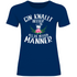 Gin knallt besser als die meisten Männer - Damenshirt Navy