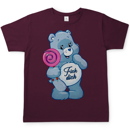 Fick dich Bärchi - Glücksbärchi - Herren Shirt Burgundy