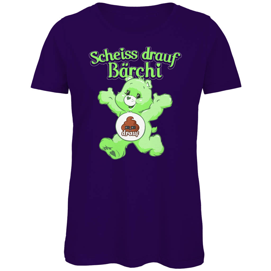Scheiss drauf Bärchi - Glücksbärchi - Damen Premium Bio T-Shirt Urban Purple