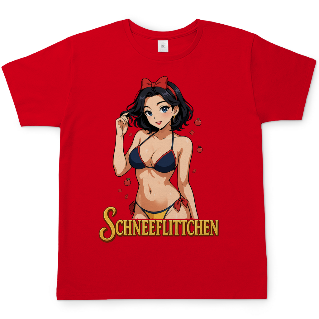 Schneeflittchen Schneewittchen - Herren T-Shirt Red
