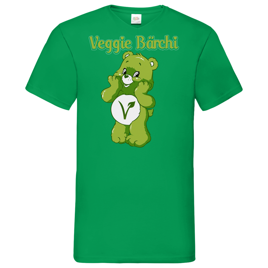 Veggie Bärchi - Glücksbärchi - Herren V-Neck Shirt