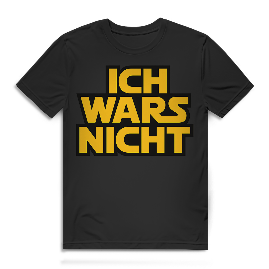Ich Wars Nicht - Herren Premium Bio T-Shirt Black