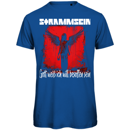 Strammsein Gott weiß ich will besoffen sein - Herren Premium Bio T-Shirt Royal Blue