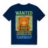 Herren Premium Bio T-Shirt Wanted Glücksbärchi Wolkenland Extrem Gefährlich Süß Navy