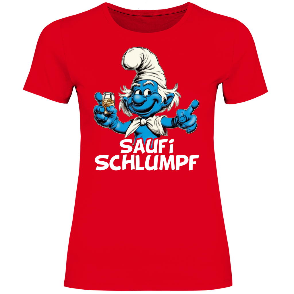 Saufi Schlumpf Grafik - Damenshirt