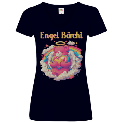 Engel Bärchi - Glücksbärchi - V-Neck Damenshirt