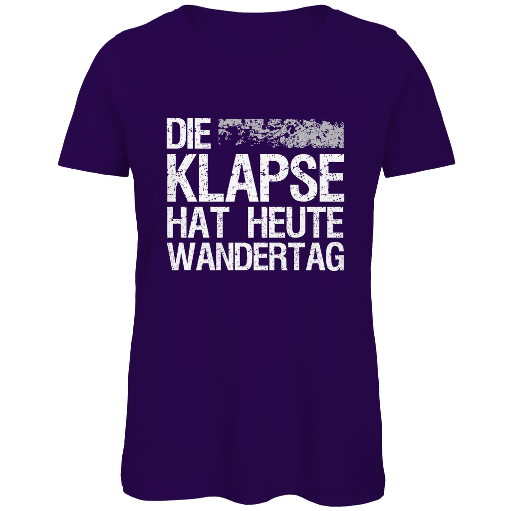 Die Klapse hat heute Wandertag - Damen Premium Bio T-Shirt Urban Purple