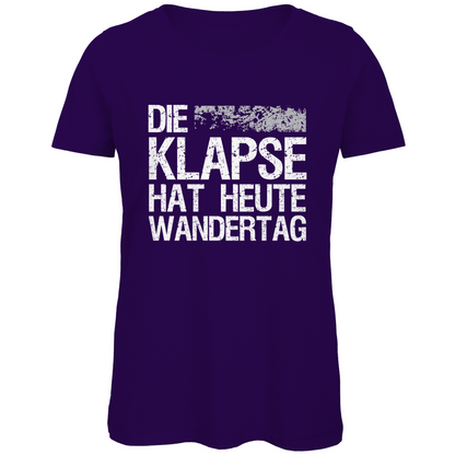 Die Klapse hat heute Wandertag - Damen Premium Bio T-Shirt Urban Purple