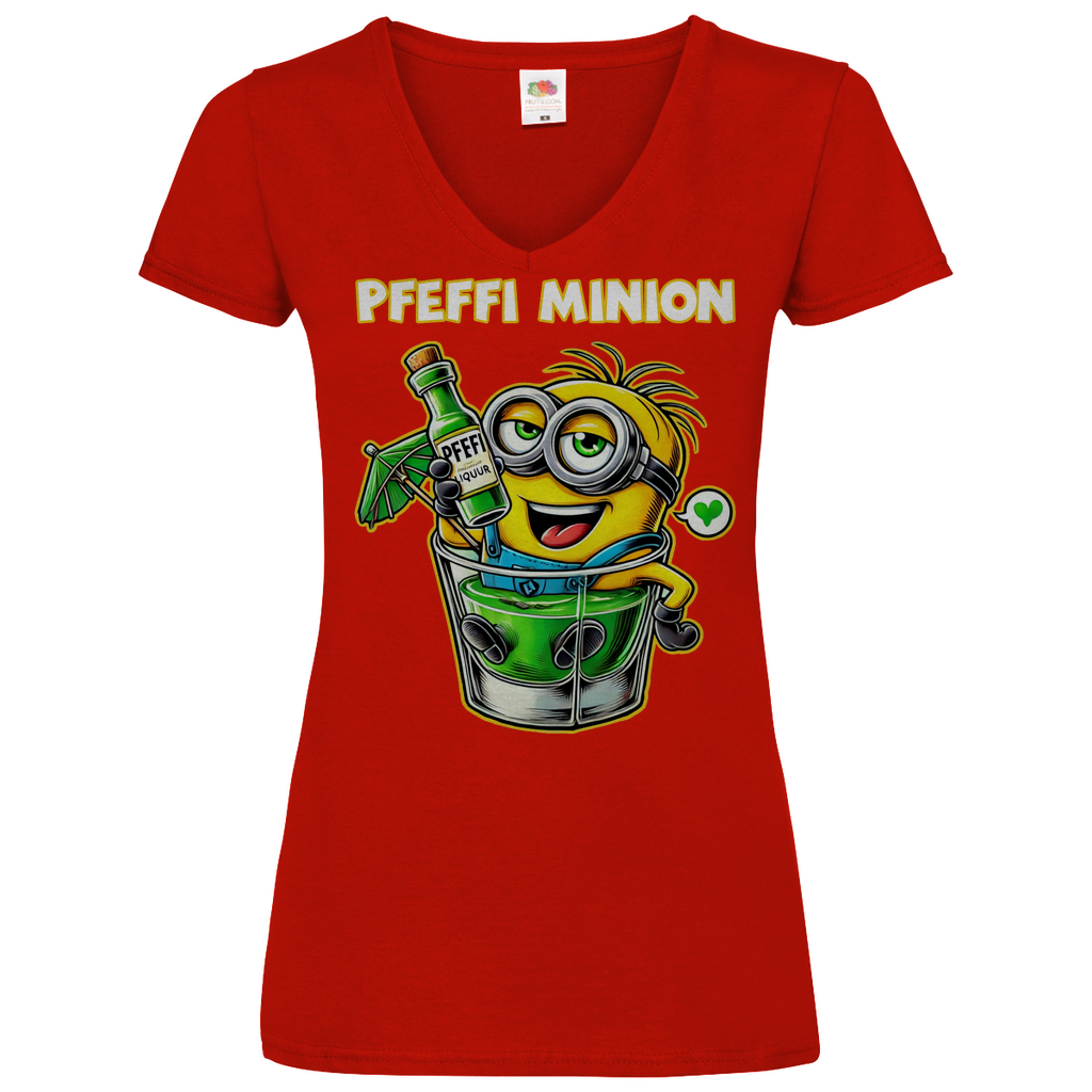 Pfeffi Minion - V-Neck Damenshirt