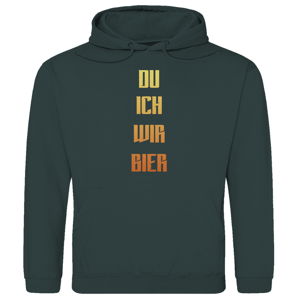 Strammsein Du Ich Wir Bier - Herren Hoodie