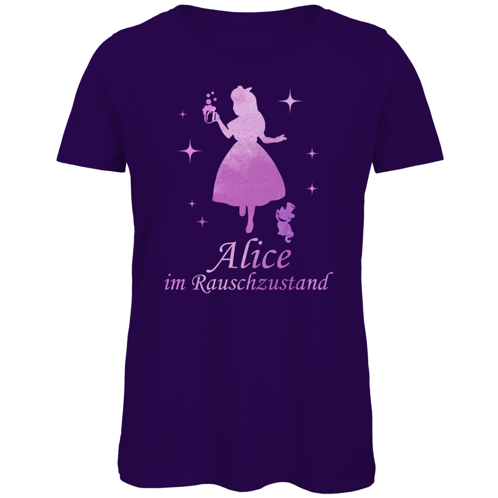 Alice im Rauschzustand - Prinzessin Aquarell - Damen Premium Bio T-Shirt Urban Purple