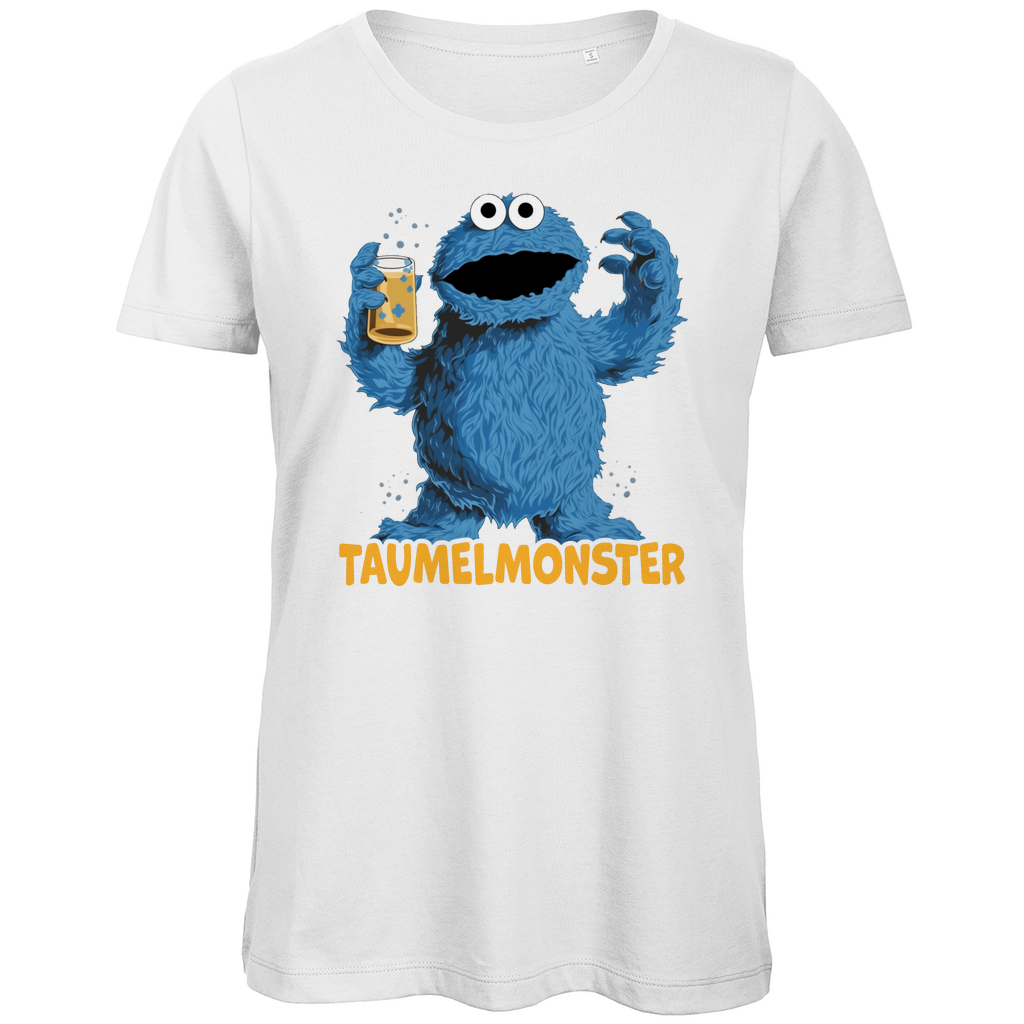 Sesamstraße - Taumel Krümelmonster - Damen Premium Bio T-Shirt White