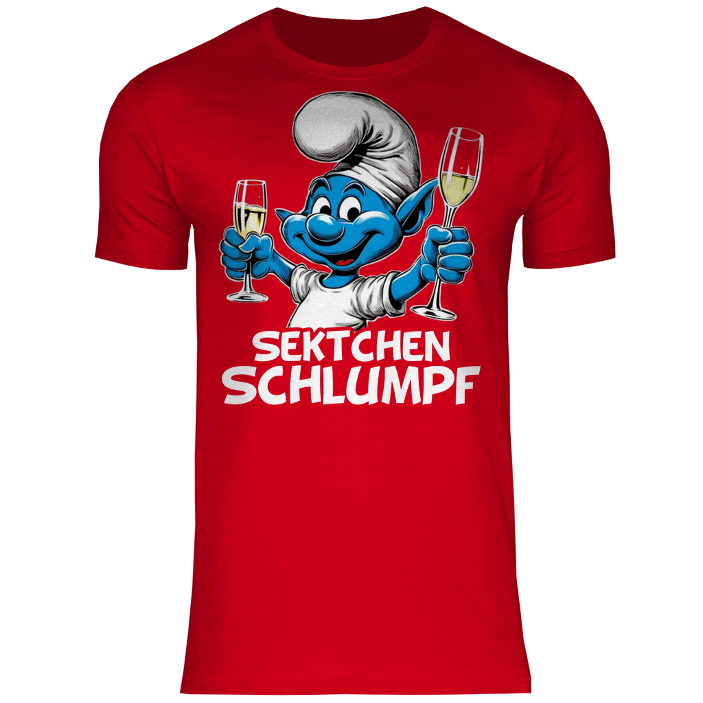 Sektchen Schlumpf Grafik - Herren Shirt