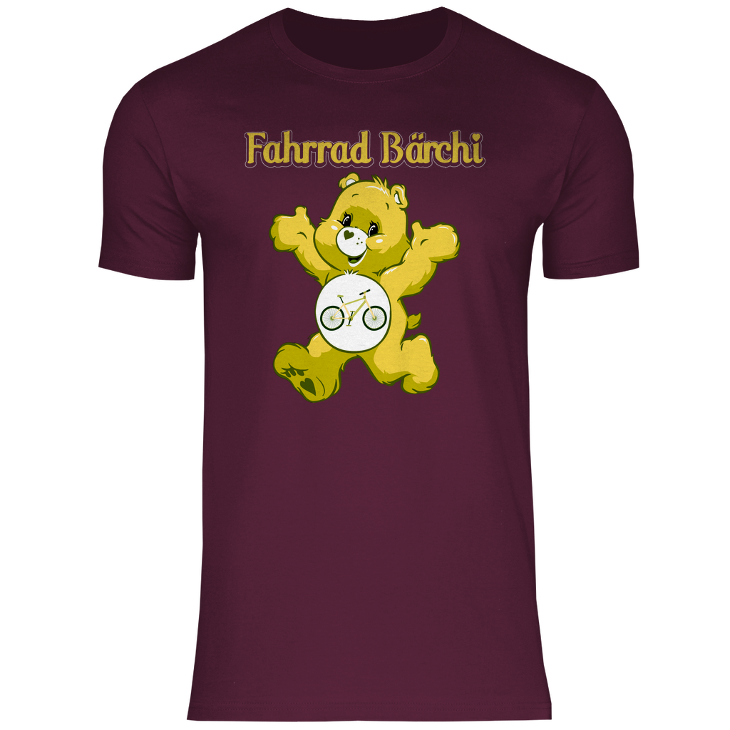 Fahrrad Bärchi - Glücksbärchi - Herren Shirt Burgundy