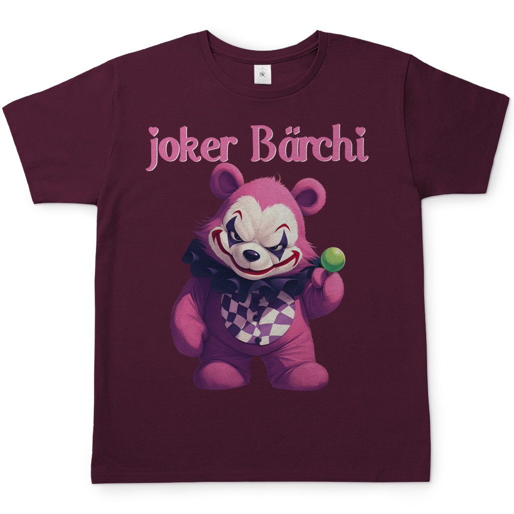 Joker Bärchi - Glücksbärchi - Herren Shirt Burgundy