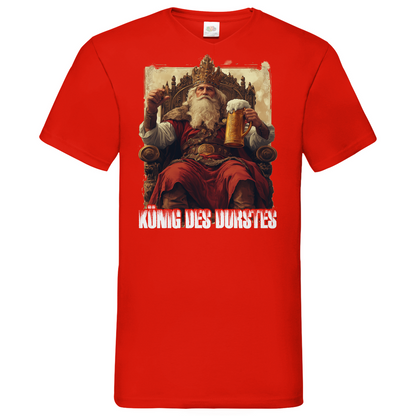 König des Durstes - Herren V-Neck Shirt Red