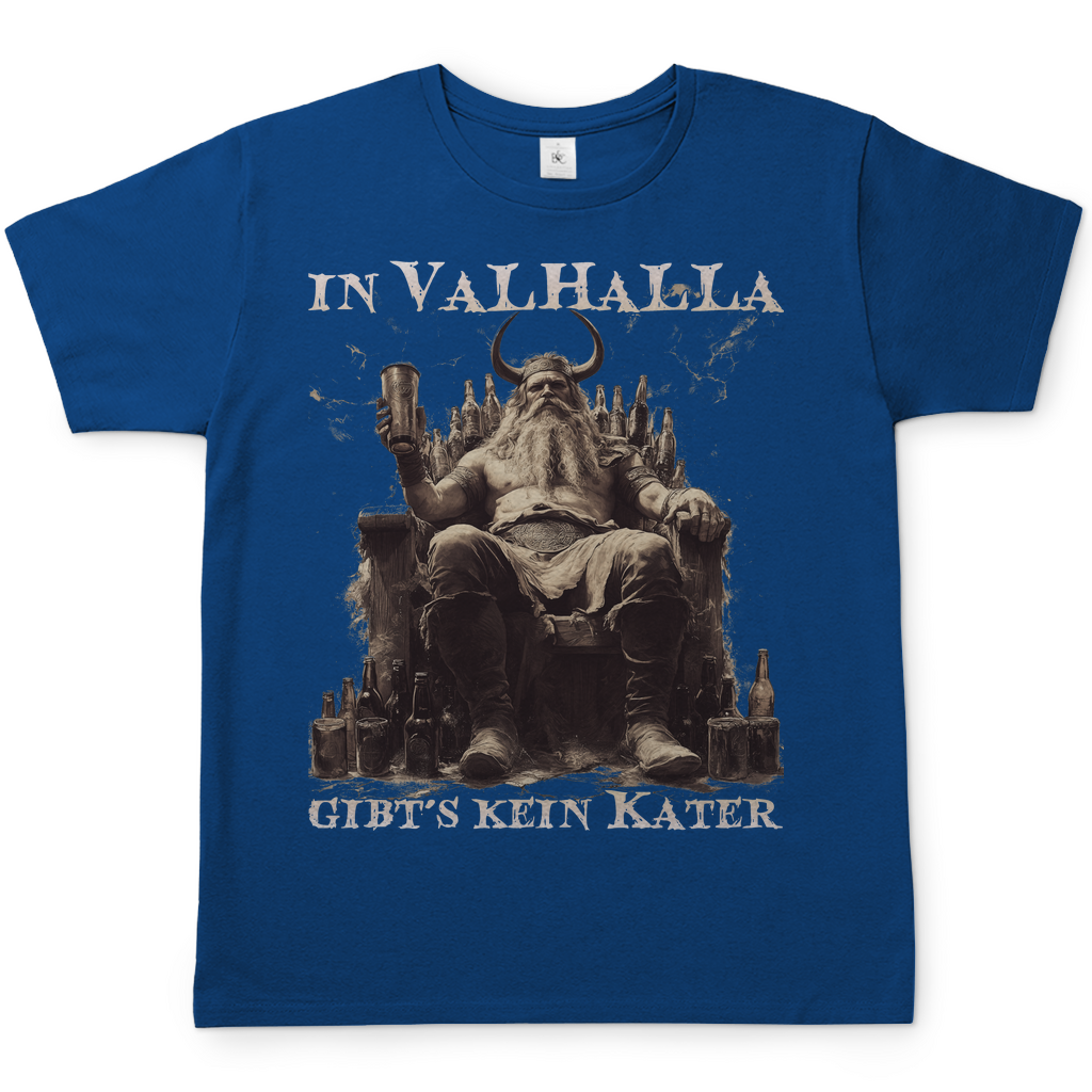In Valhalla gibt´s kein Kater - Herren Shirt Royal Blue