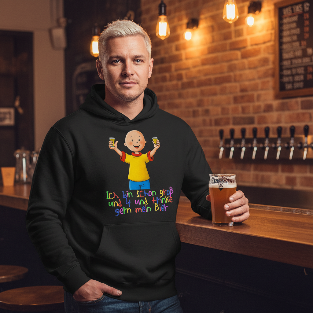 Caillou ich trinke gern mein Bier - Unisex Hoodie