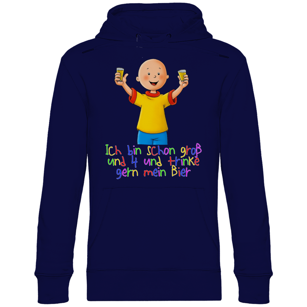 Caillou ich trinke gern mein Bier - Unisex Hoodie Navy Blue