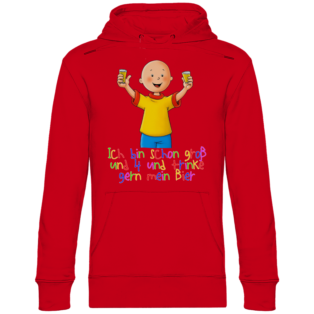 Caillou ich trinke gern mein Bier - Unisex Hoodie Red