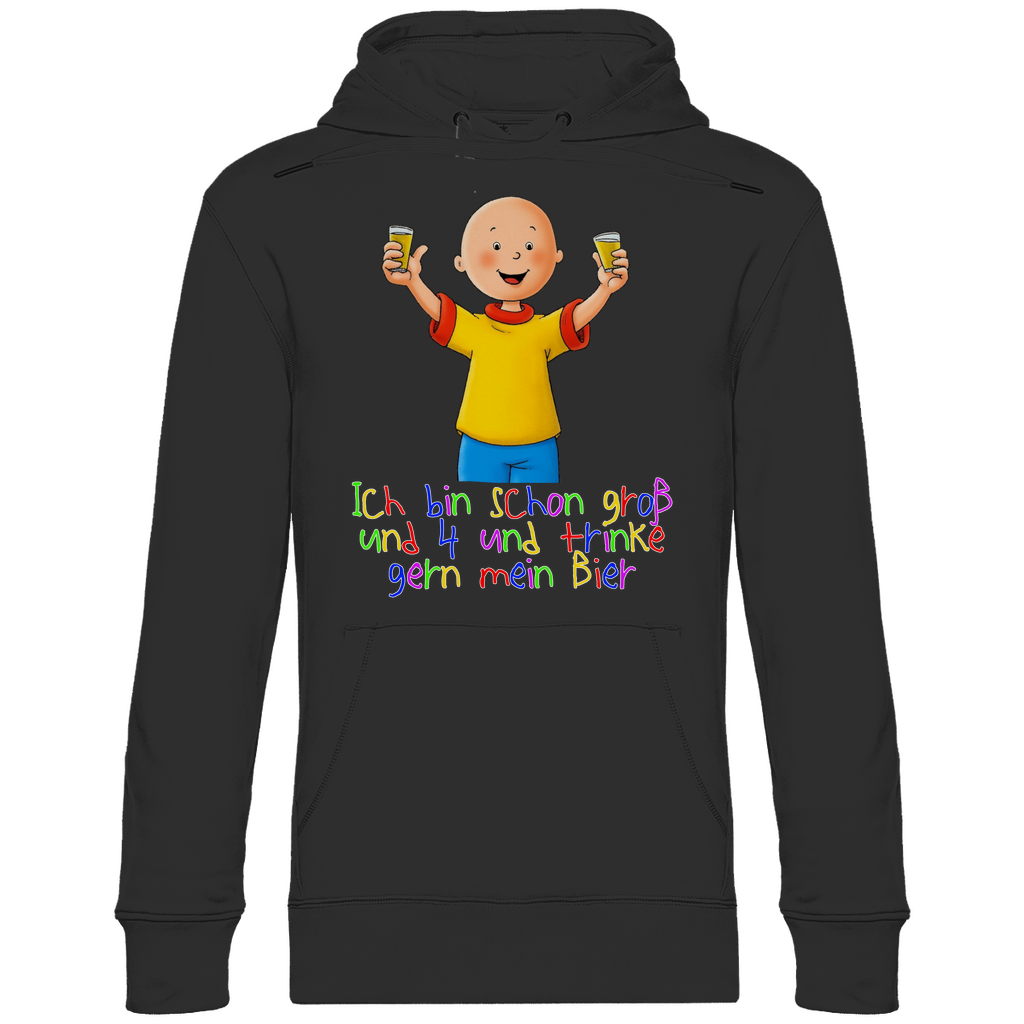 Caillou ich trinke gern mein Bier - Unisex Hoodie Black