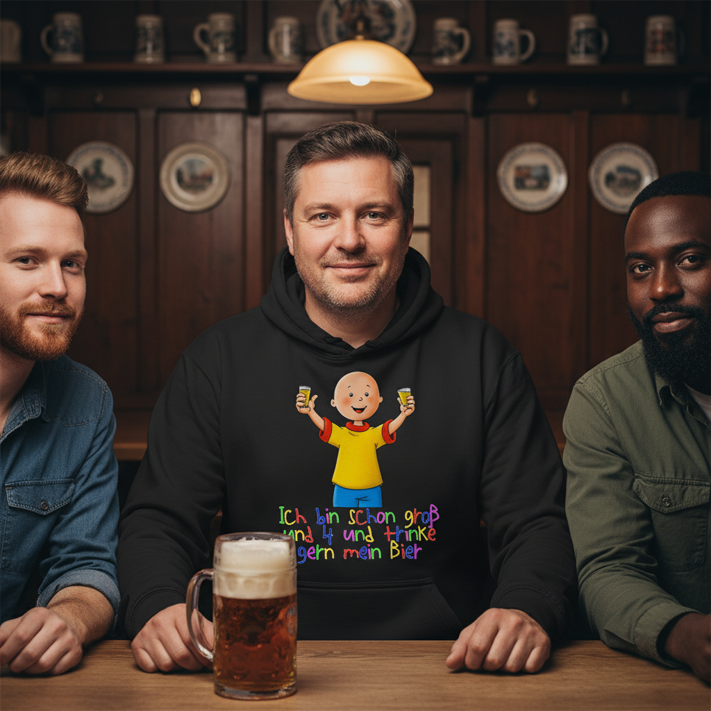 Caillou ich trinke gern mein Bier - Unisex Hoodie