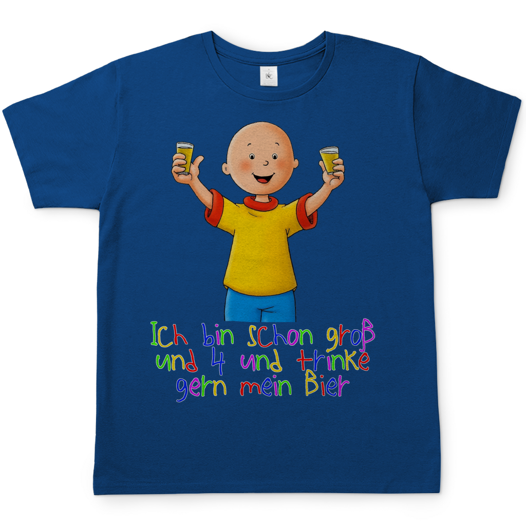 Caillou ich trinke gern mein Bier - Herren Shirt Royal Blue