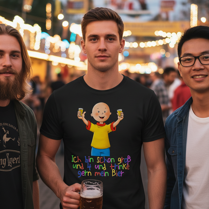 Caillou ich trinke gern mein Bier - Herren Shirt