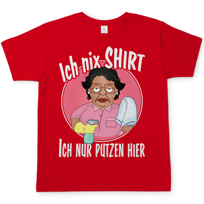 Ich nix Shirt ich nur putzen hier - Herren Shirt Red