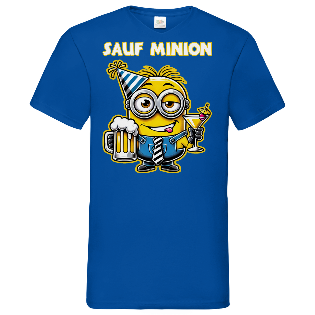 Sauf Minion - Herren V-Neck Shirt