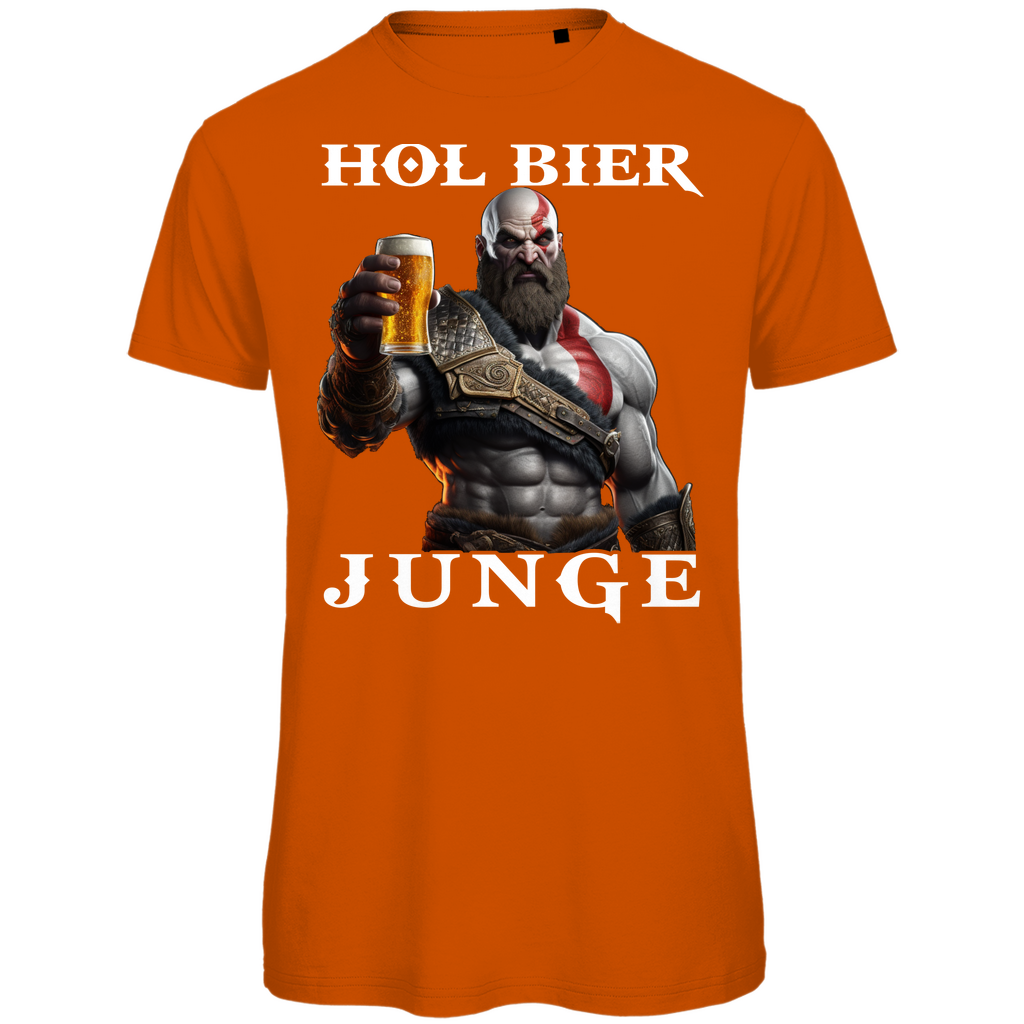 Kratos God of War hol Bier Junge - Herren Premium Bio T-Shirt Urban Orange