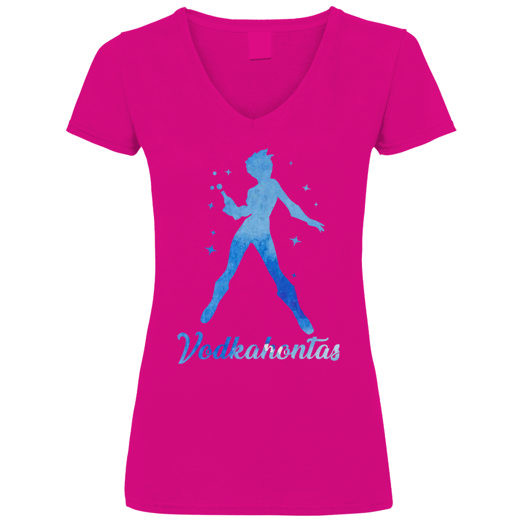 Vodkahontas - Prinzessin Aquarell - V-Neck Damenshirt