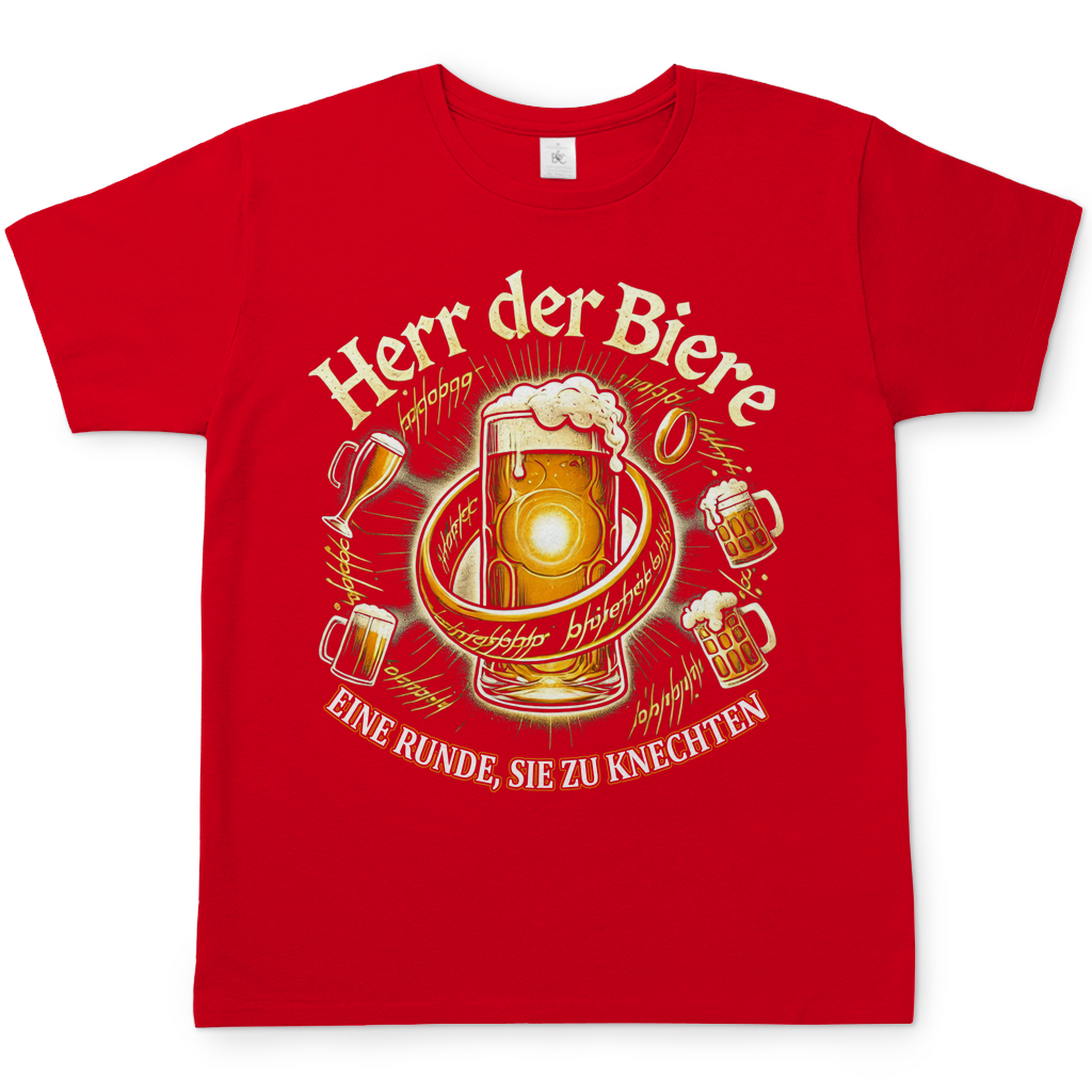 Herr der Biere eine Runde, sie zu knechten - Herren Shirt