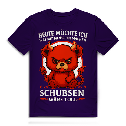 Heute möchte ich was mit Menschen machen Schubsen wäre toll Herren Premium Bio T-Shirt