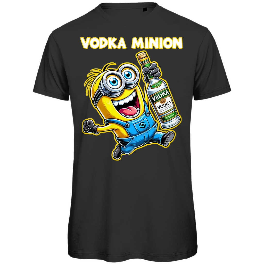 Vodka Minion Herren T-Shirt - Bio Baumwolle, Lustiges Minion Design, Premium Qualität