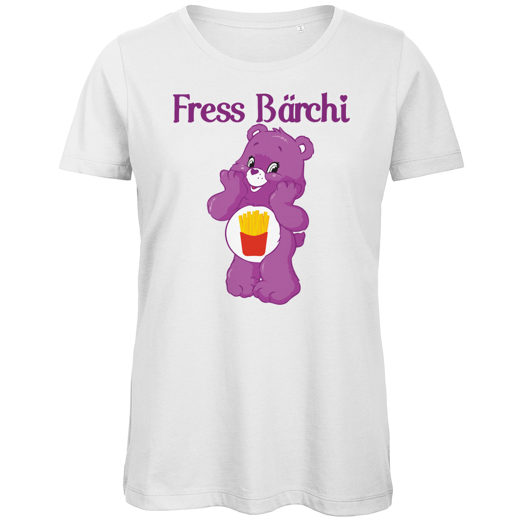 Fress Bärchi - Glücksbärchi - Damen Premium Bio T-Shirt White