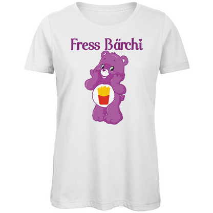 Fress Bärchi - Glücksbärchi - Damen Premium Bio T-Shirt White