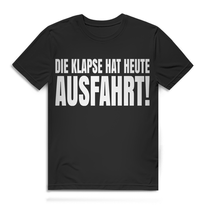 Die Klapse hat heute Ausfahrt Shirt Männer – Lustiger Spruch für Durchgeknallte Black