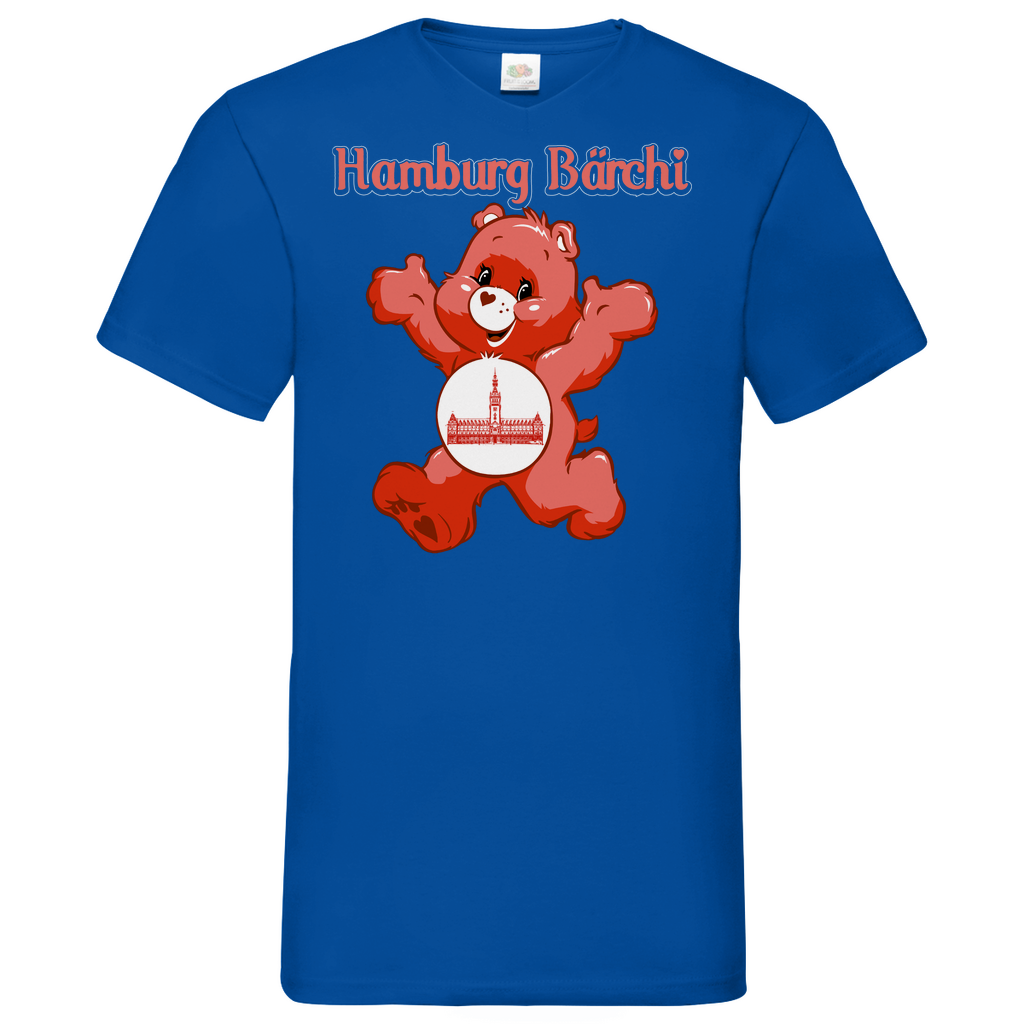 Hamburg Bärchi - Glücksbärchi - Herren V-Neck Shirt