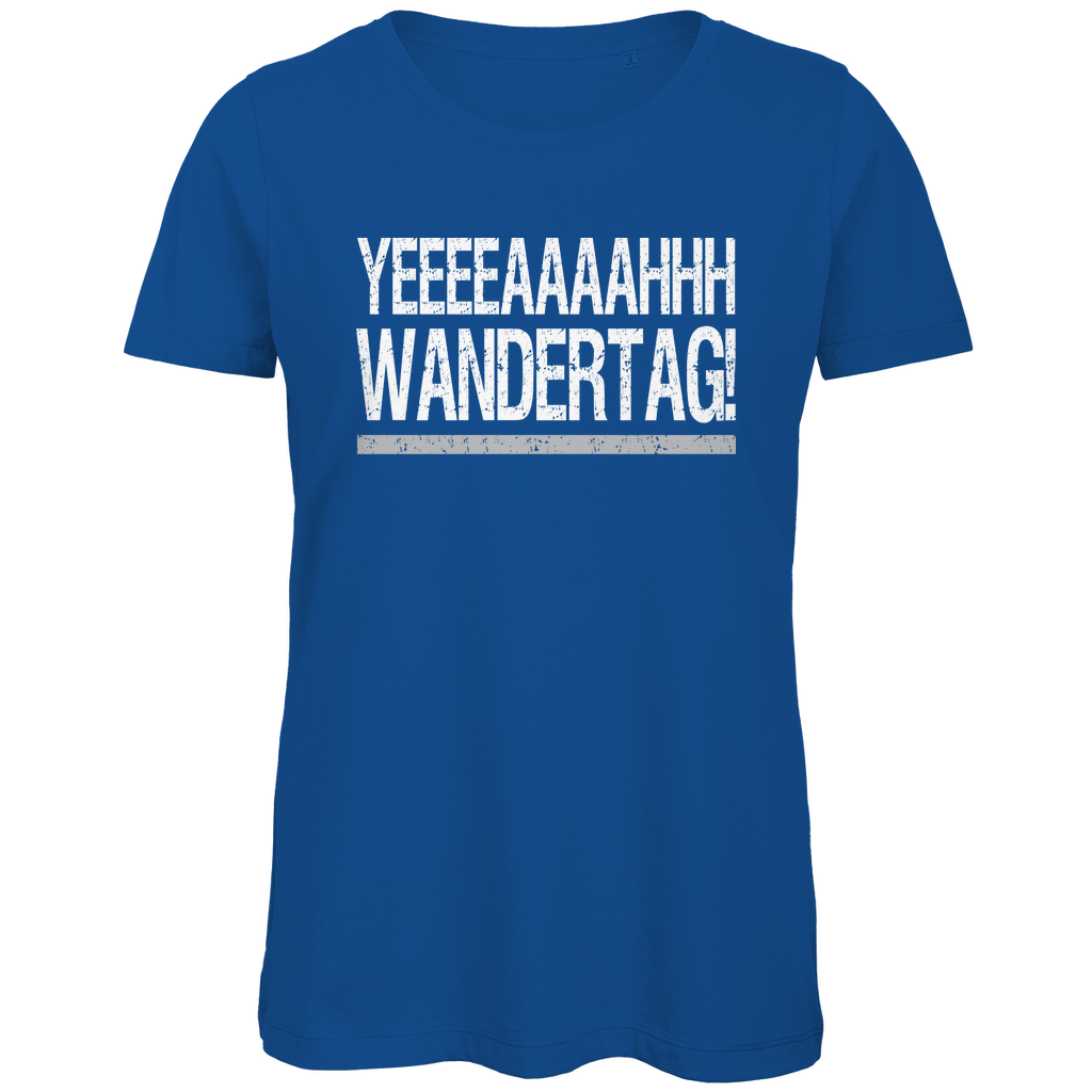 YEEEAH Wandertag! - Damen Premium Bio T-Shirt Royal Blue