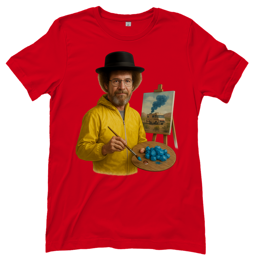 Bob Ross x Walter White Breaking Bad Mashup - Damen T-Shirt Red