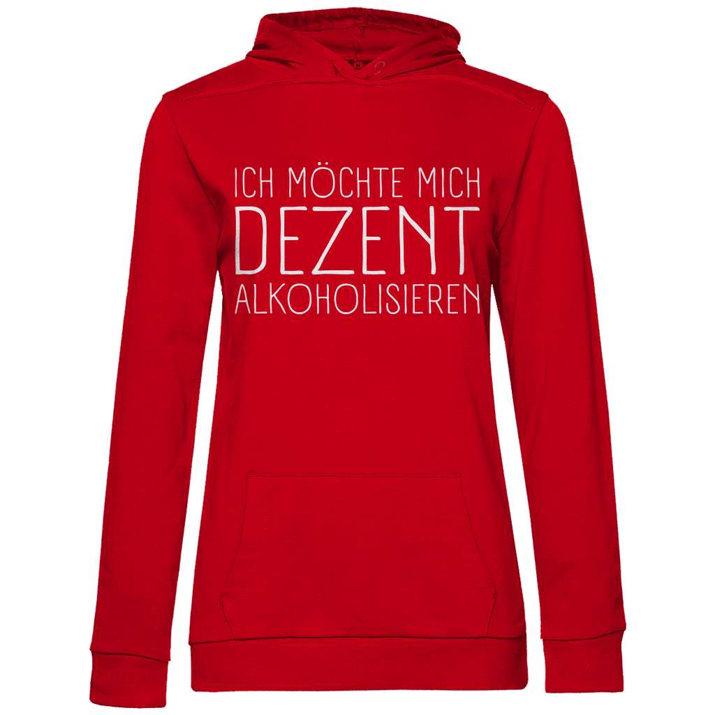 Ich möchte mich dezent alkoholisieren - Damen Hoodie Red L