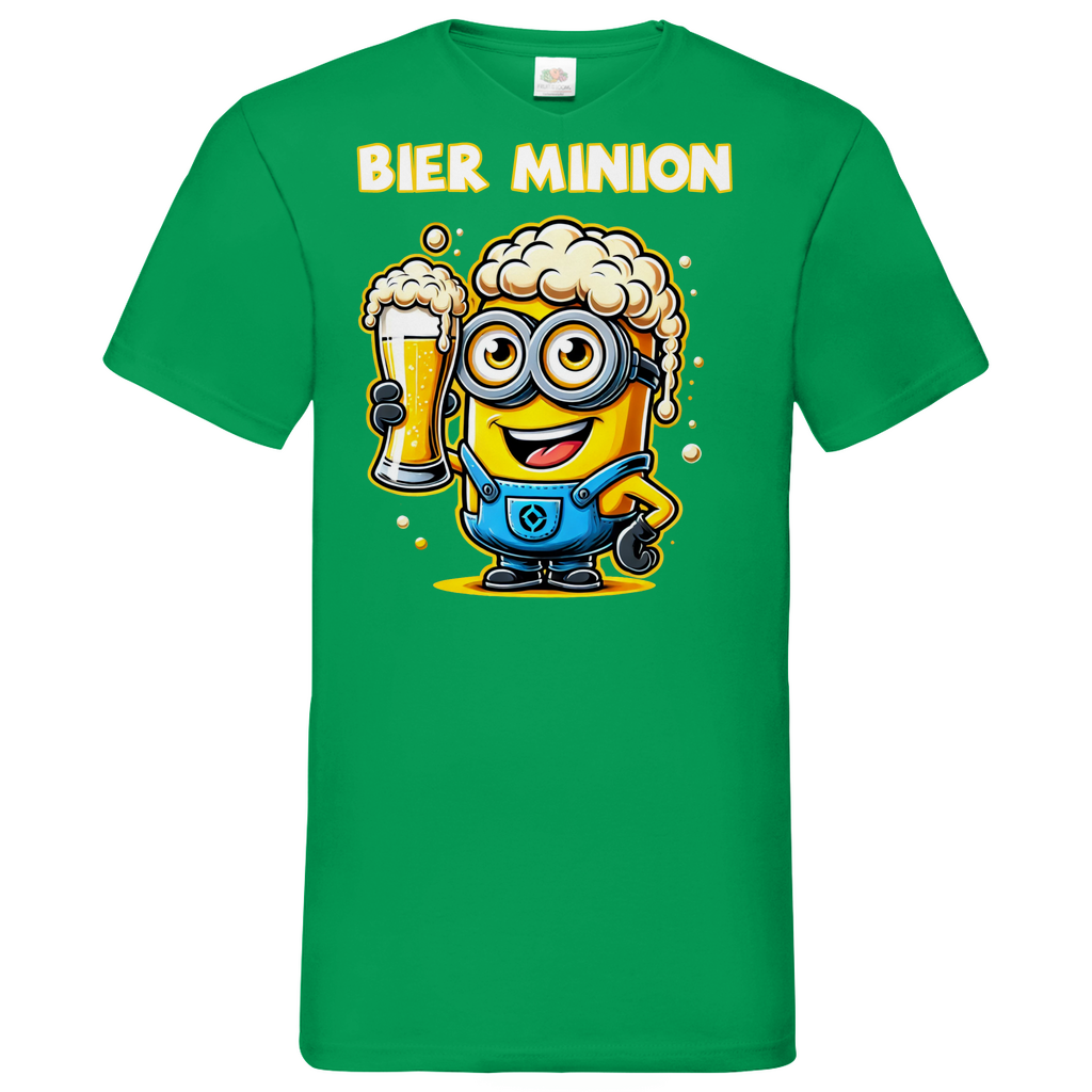 Bier Minion - Herren V-Neck Shirt