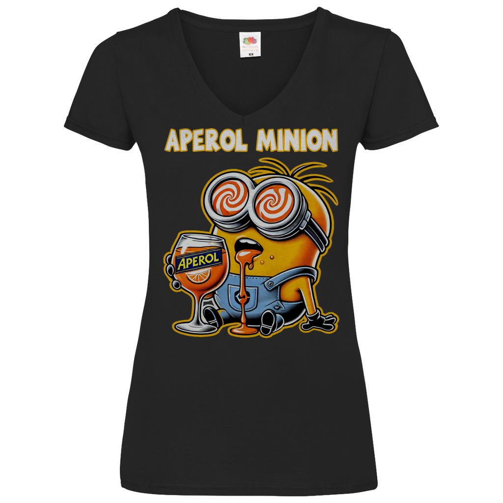 Aperol Minion - V-Neck Damenshirt