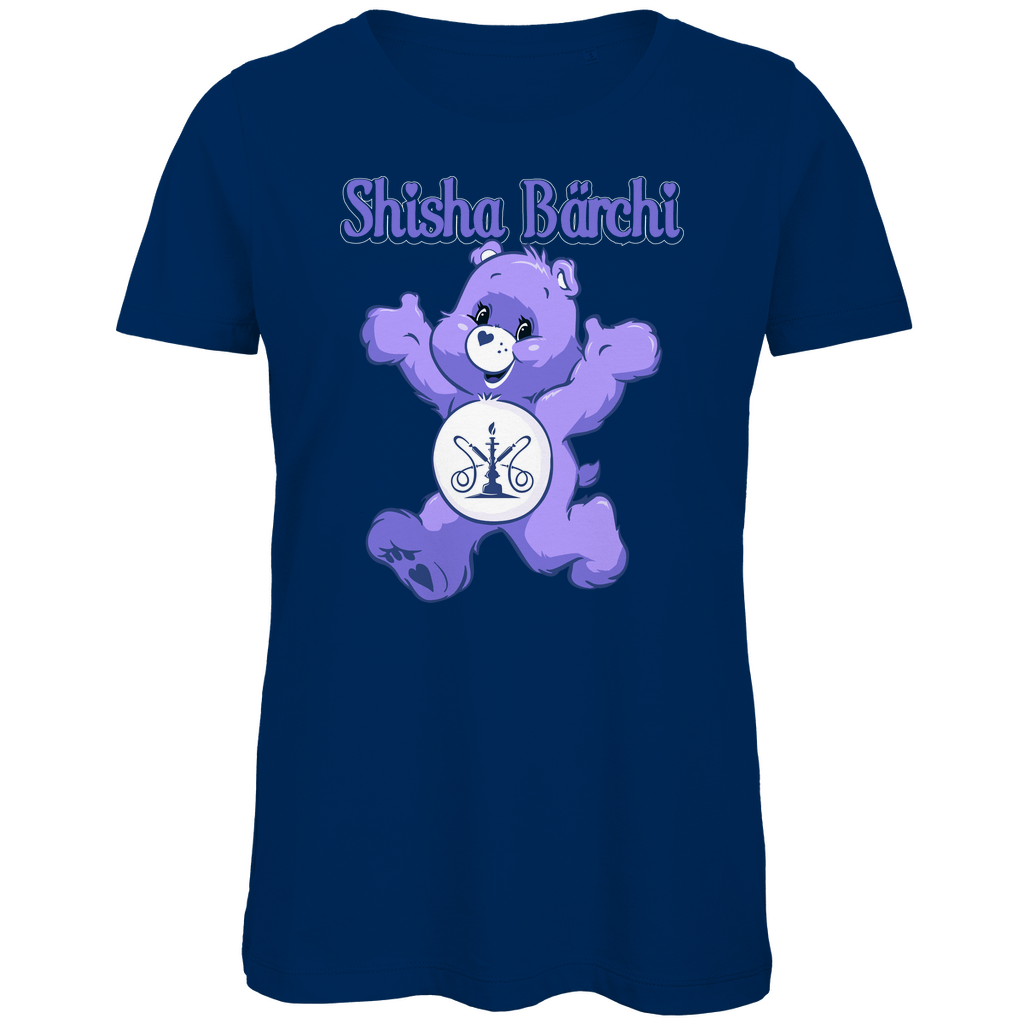 Shisha Bärchi - Glücksbärchi - Damen Premium Bio T-Shirt Navy