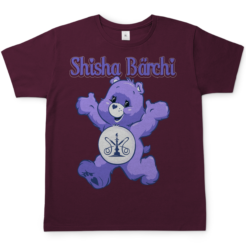 Shisha Bärchi - Glücksbärchi - Herren Shirt Burgundy