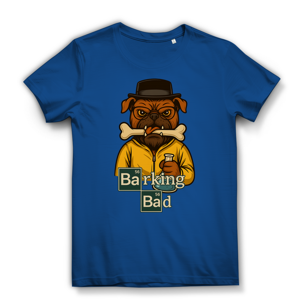 Breaking Bad Barking Bad Dog Hunde - Damen Premium Bio T-Shirt Royal Blue
